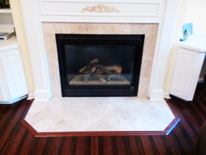 fireplace custom tile photo